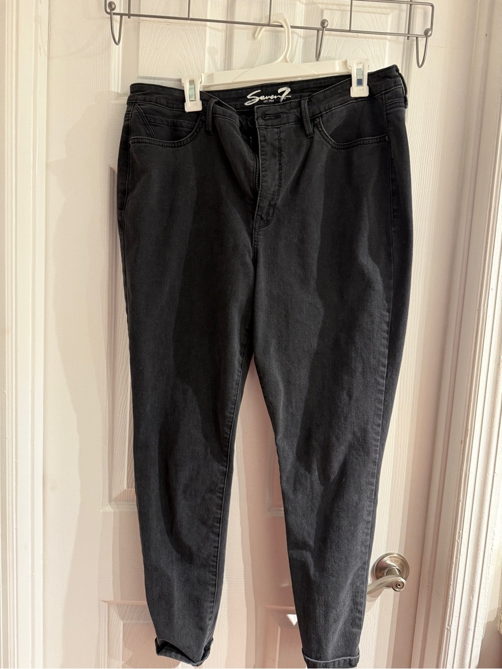 Seven7 High-Rise Black Jeans size 16